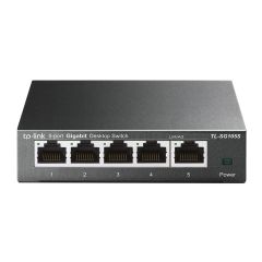 TP-Link TL-SG105S Nepārvaldīts Gigabit Ethernet (10/100/1000) Melns