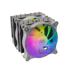 Mars Gaming MCPU-XT White CPU Heatsink Dual Tower Cooling 6 HCT Heatpipes TDP 300W 2…