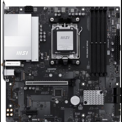 MSI PRO B840M-P WIFI6E материнская плата AMD B840 Socket AM5 Микро ATX