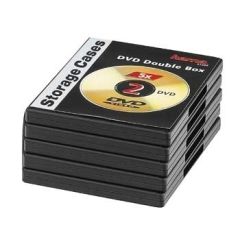 Hama 00051294 optisko disku vāciņš DVD vāciņš 2 diski Melns