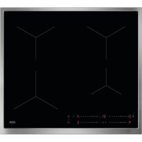 AEG TO64IA0FXB Black Built-in 60 cm Zone induction hob 4 zone(s)