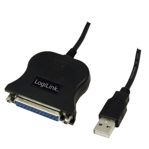 LogiLink UA0054A paralēlais kabelis Melns 1
