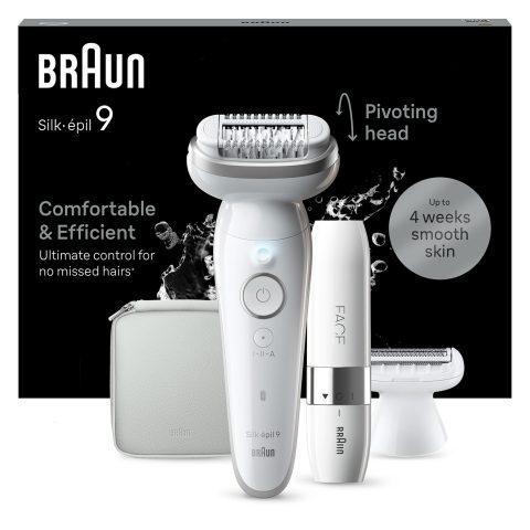 Braun Silk-épil 9 9-341 эпилятор 40 пинцеты Белый
