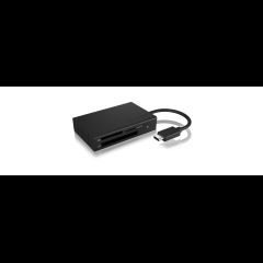 Icy Box IB-CR401-C3 card reader USB 3.2 Gen 1 (3.1 Gen 1) Type-C Black