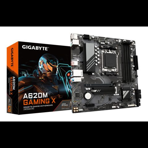 Gigabyte A620M GAMING X mātes plate AMD A620 AM5 pieslēgvieta mikro ATX