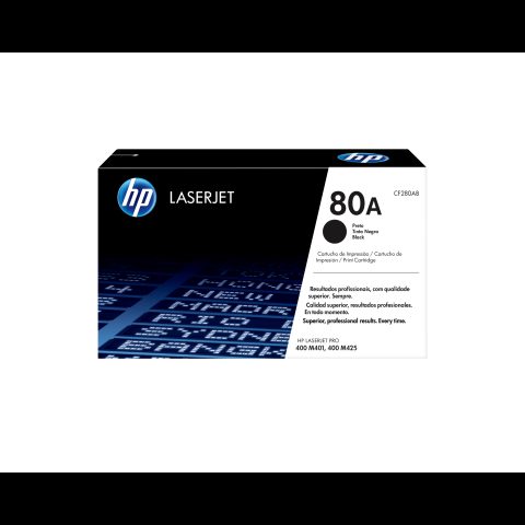 Hewlett Packard (HP) HP 80A Black Original LaserJet Toner Cartridge