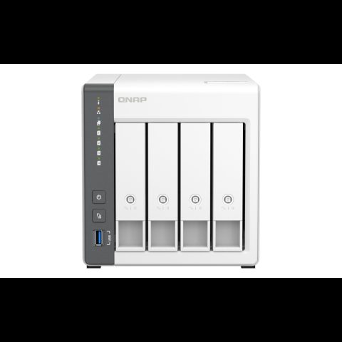 TS-433 NAS Tower ARM Cortex-A55 4 GB 0 TB QNAP QTS White