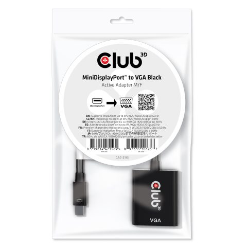 Club 3D CLUB3D CAC-2113 видео кабель адаптер 0