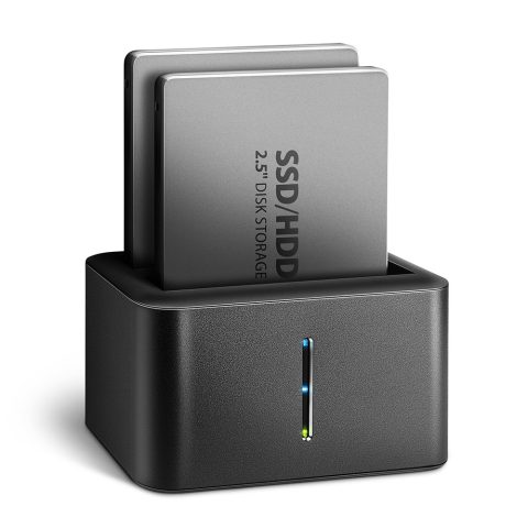 Axagon ADSA-D25 HDD/SSD dokstacija USB 3.2 Gen 1 (3.1 Gen 1) Type micro-B Melns