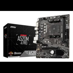 MSI A520M-A PRO motherboard AMD A520 Socket AM4 micro ATX