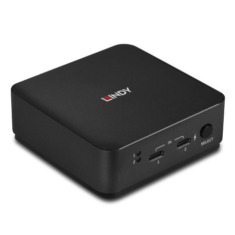 Lindy 42321 (KVM) tastatūras/video/peļu pārslēgšanas mehānisms Pelēks