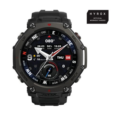 Amazfit T-Rex 3 Pro 3.81 cm (1.5") AMOLED 48 mm Digital 480 x 480 pixels Touchsc…