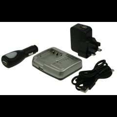 Duracell 2-Power Camera Battery Charger/USB Power Supply