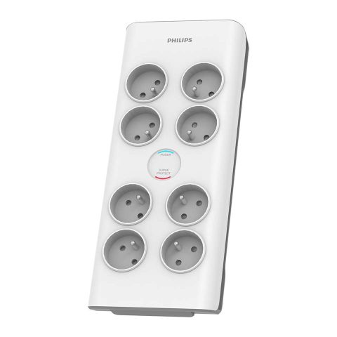 Philips SPN7080WA/60 surge protector White 8 AC outlet(s) 2 m