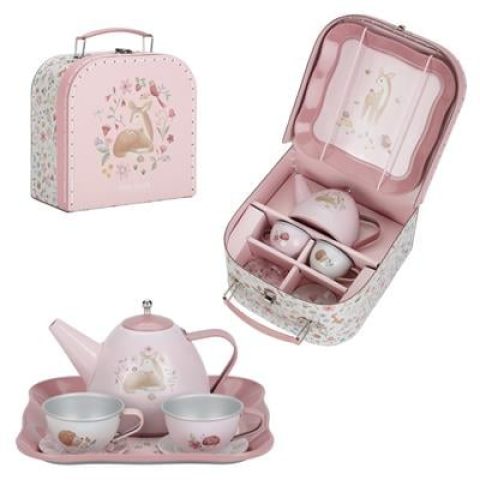 Rubo Toys Little Dutch Fairy Garden Tea Set In Suitcase