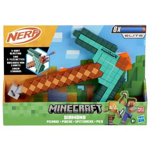Nerf Minecraft Diamond Pickaxe