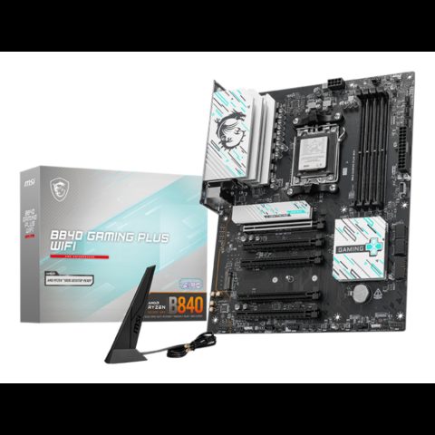 MSI B840 GAMING PLUS WIFI mātes plate AMD B840 AM5 pieslēgvieta ATX