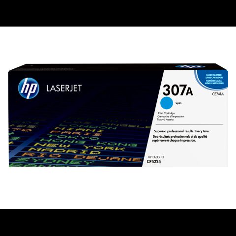 Hewlett Packard (HP) HP 307A Cyan Original LaserJet Toner Cartridge