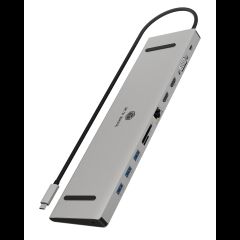 Icy Box IB-DK2106a-CPD Проводная USB 3.2 Gen 1 (3.1 Gen 1) Type-C Антрацит