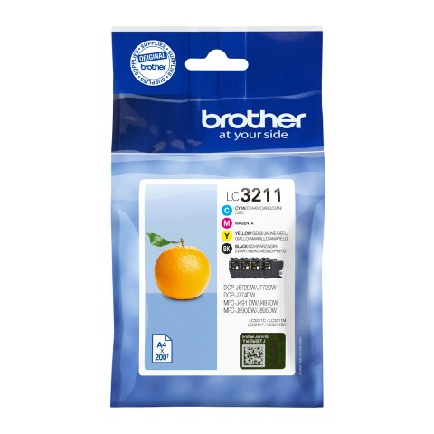 Brother LC3211VAL tintes kārtridžs 4 pcs Oriģināls Standarta produktivitāte Meln…