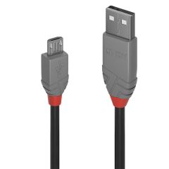 Lindy 36734 USB kabelis USB 2.0 3 m USB A Micro-USB B 0