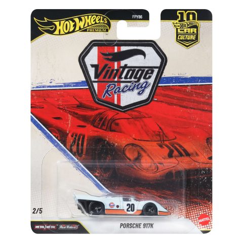 Mattel Hot Wheels Car Culture Premium 1:64 Scale Die-Cast Toy Porsche 917 K