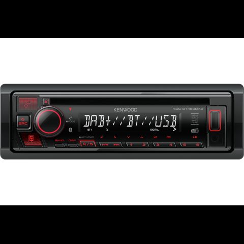 Kenwood KDC-BT450DAB car media receiver Black 50 W Bluetooth