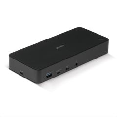 Lindy 43366 dokstacija Dok-ligzda USB 3.2 Gen 2 (3.1 Gen 2) Type-C Melns