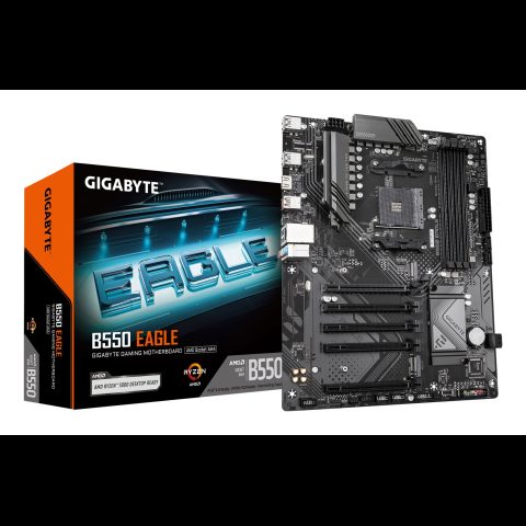 Gigabyte B550 EAGLE mātes plate AMD B550 Ligzda AM4 ATX