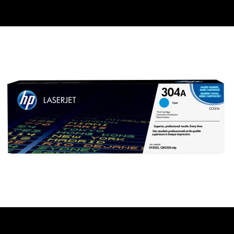 Hewlett Packard (HP) HP 304A Cyan Original LaserJet Toner Cartridge