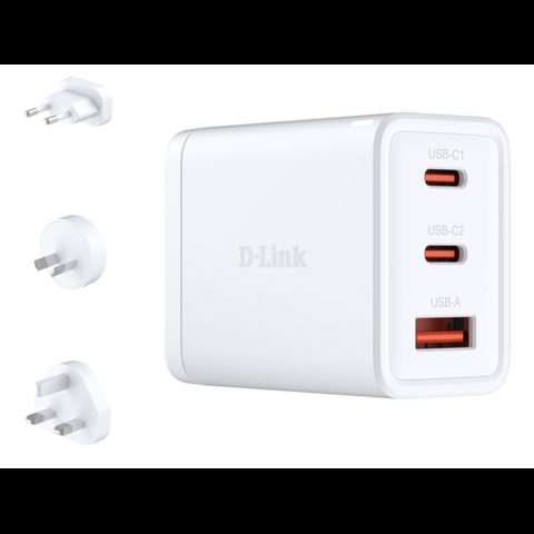 D-Link DCP-651 PDA/mobīlo telefonu lādētājs Universāls Balts AC Ātrā uzlāde Iek…