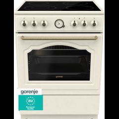 Gorenje GECS6B70CLI Отдельностоящая плита для готовки Керамический Бежевый