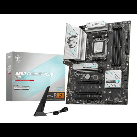 MSI B850 GAMING PLUS WIFI mātes plate AMD B850 AM5 pieslēgvieta ATX