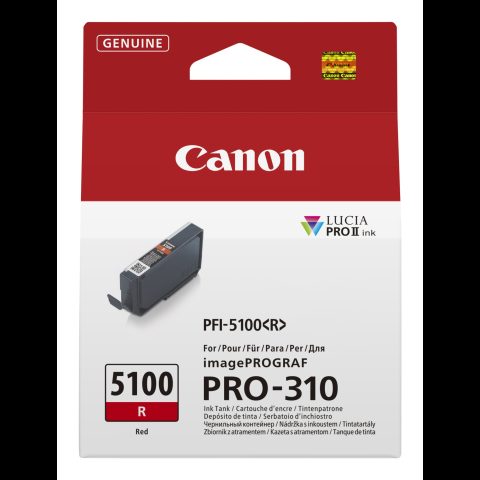 Canon PFI-5100 R tintes kārtridžs 1 pcs Oriģināls Sarkans