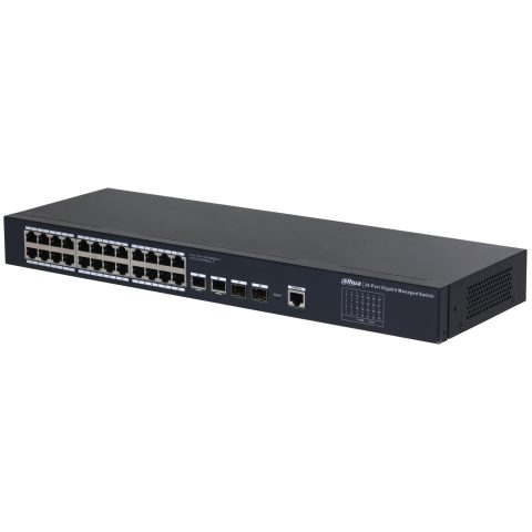 Dahua Technology SG4028 Управляемый L2 Gigabit Ethernet (10/100/1000) Черный