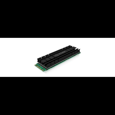 Icy Box IB-M2HS-701 M.2 NVMe SSD Siltuma aizvadītājs / radiators Melns 1 pcs