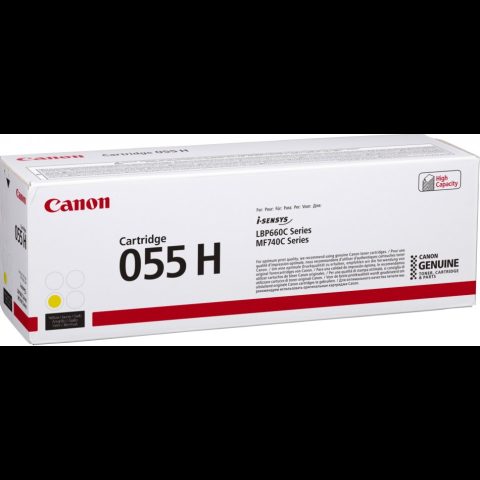 Canon 055H tonera kārtridžs 1 pcs Oriģināls Dzeltens