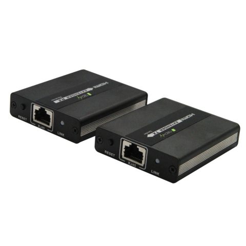 Techly IDATA EXT-E71 AV pagarinātājs Audio/video raidītājs un uztvērējs Melns