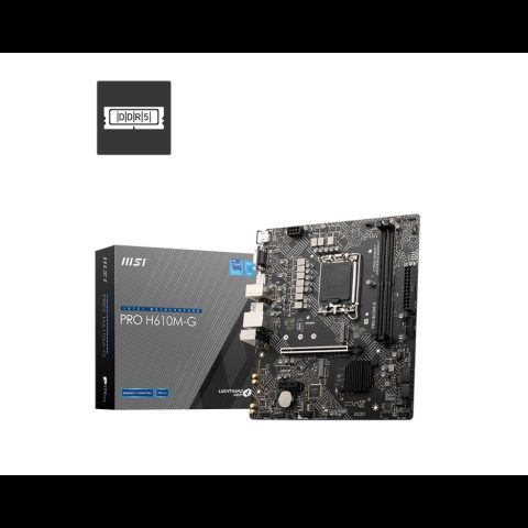 MSI PRO H610M-G mātes plate Intel H610 LGA 1700 mikro ATX