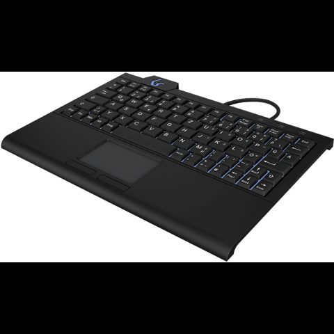 Keysonic KSK-3210ELU (DE) tastatūra Mājas USB QWERTZ Vācu Melns