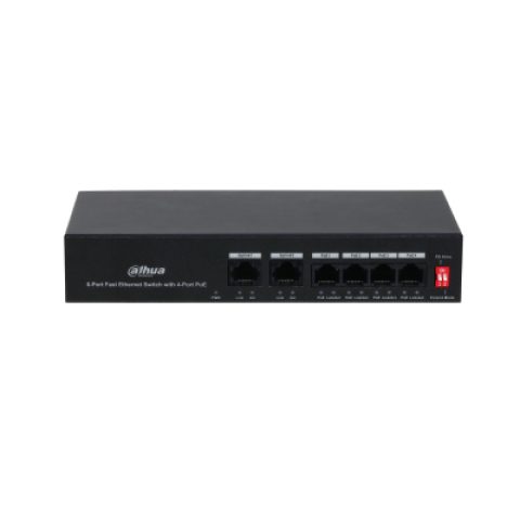Dahua Technology PoE DH-PFS3006-4ET-36 tīkla pārslēgs Fast Ethernet (10/100) P…