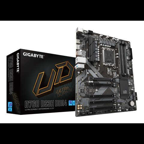 Gigabyte B760 DS3H DDR4 mātes plate Intel B760 Express LGA 1700 ATX