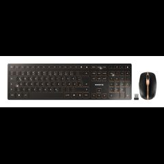 Cherry DW 9100 SLIM tastatūra Pele iekļauta Universāls RF bezvadu sakari + Blue…