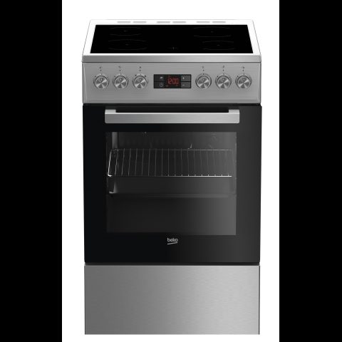Beko FSM57300GX Brīvi stāvoša plīts Elektrisks Keramika Nerūsējošs tērauds