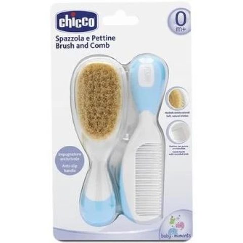 Chicco šukos ir šepetys Light Mėlyna 0m+
