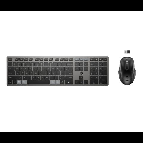 HP 725 Multi-Device Rechargeable Wireless Keyboard and Mouse Combo