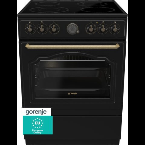 Gorenje GECS6B71CLB Freestanding cooker Electric Ceramic hob Black