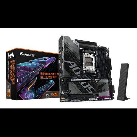 Gigabyte B840M AORUS ELITE WIFI6E Motherboard - AMD Ryzen 9000 CPUs