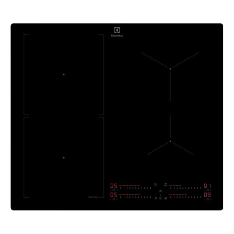 Electrolux KIS62453I Melns Iebūvēts 60 cm Zonas indukcijas plīts 4 zone(s)