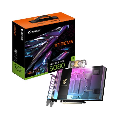 Gigabyte AORUS GeForce RTX 5080 XTREME WATERFORCE WB 16G Graphics Card